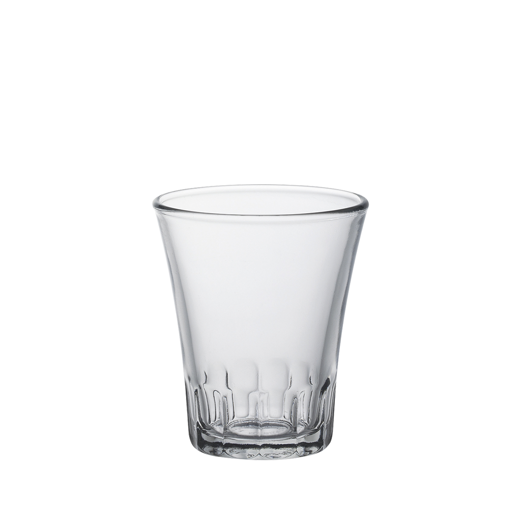 AMALFI - Tasse en verre transparent 9 cl (Lot de 4)