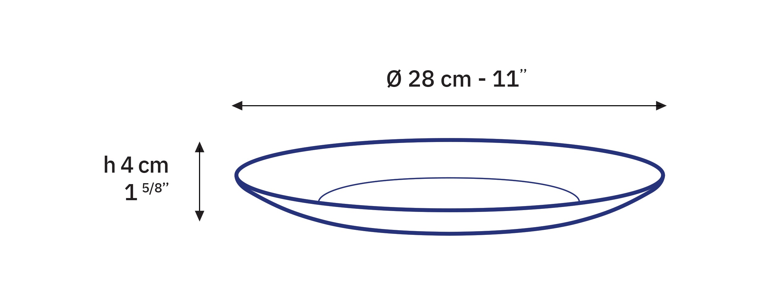 Lys - Placa transparente x6 - 28cm