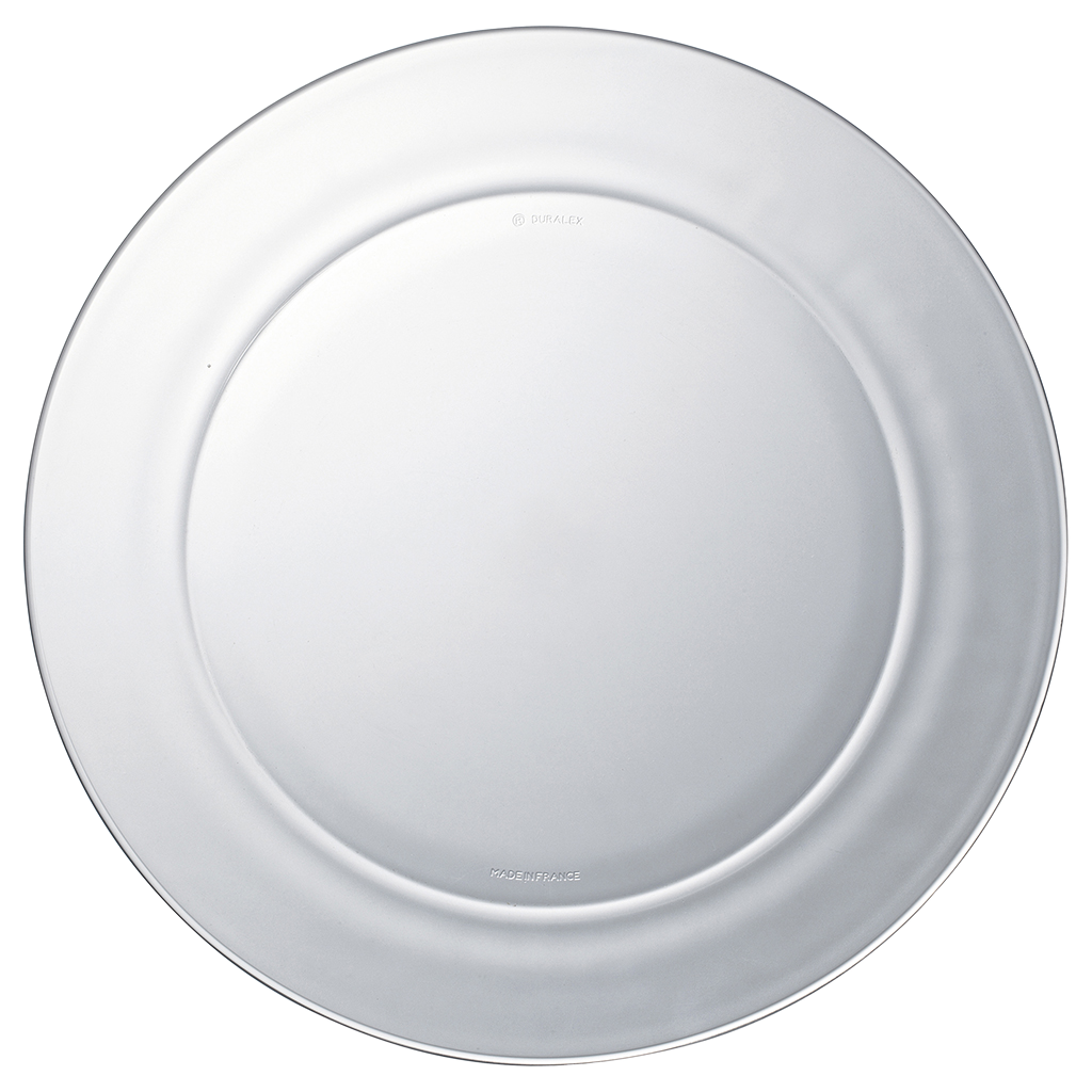 Lys - Assiette transparente x6 - 28cm