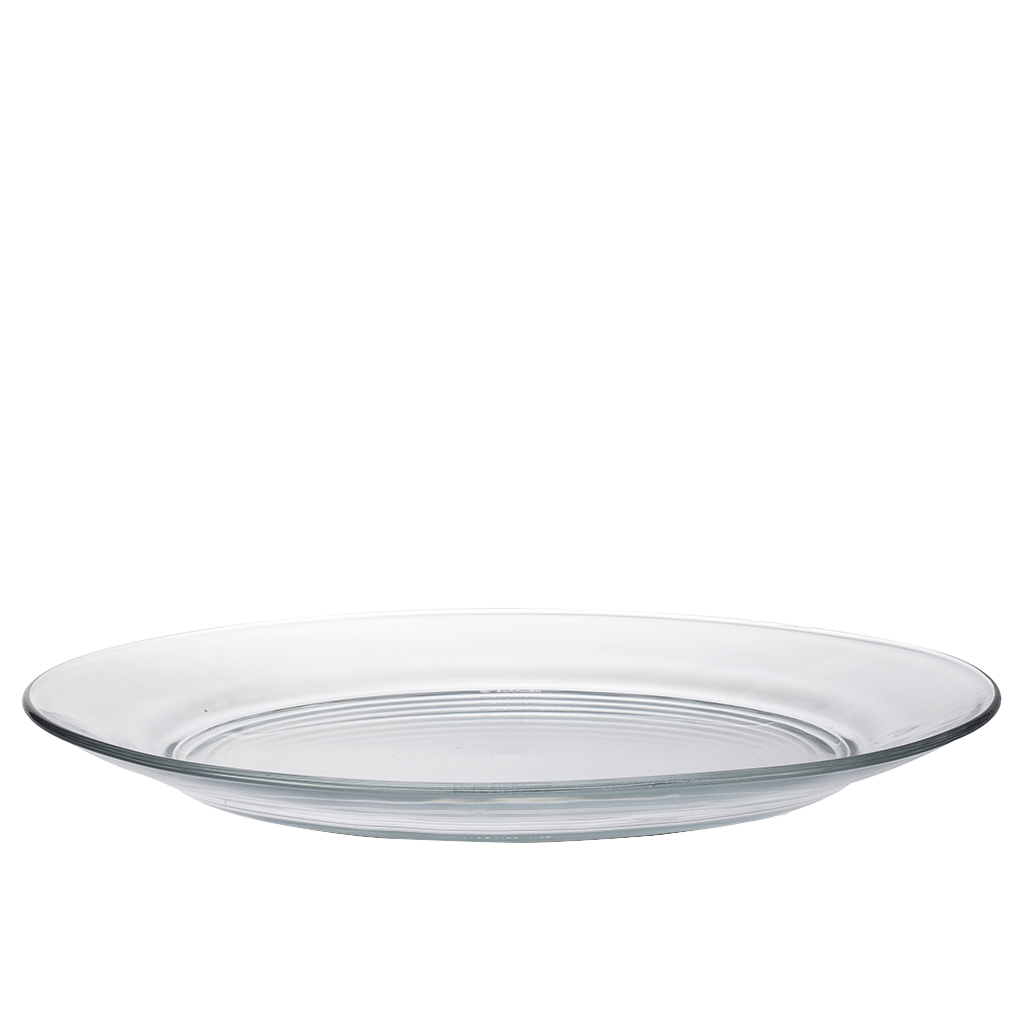 Lys - Assiette transparente x6 - 28cm