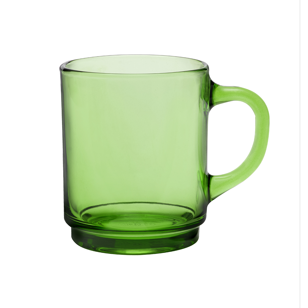 Versailles - Mug en verre Vert 26 cl (Lote de 6)