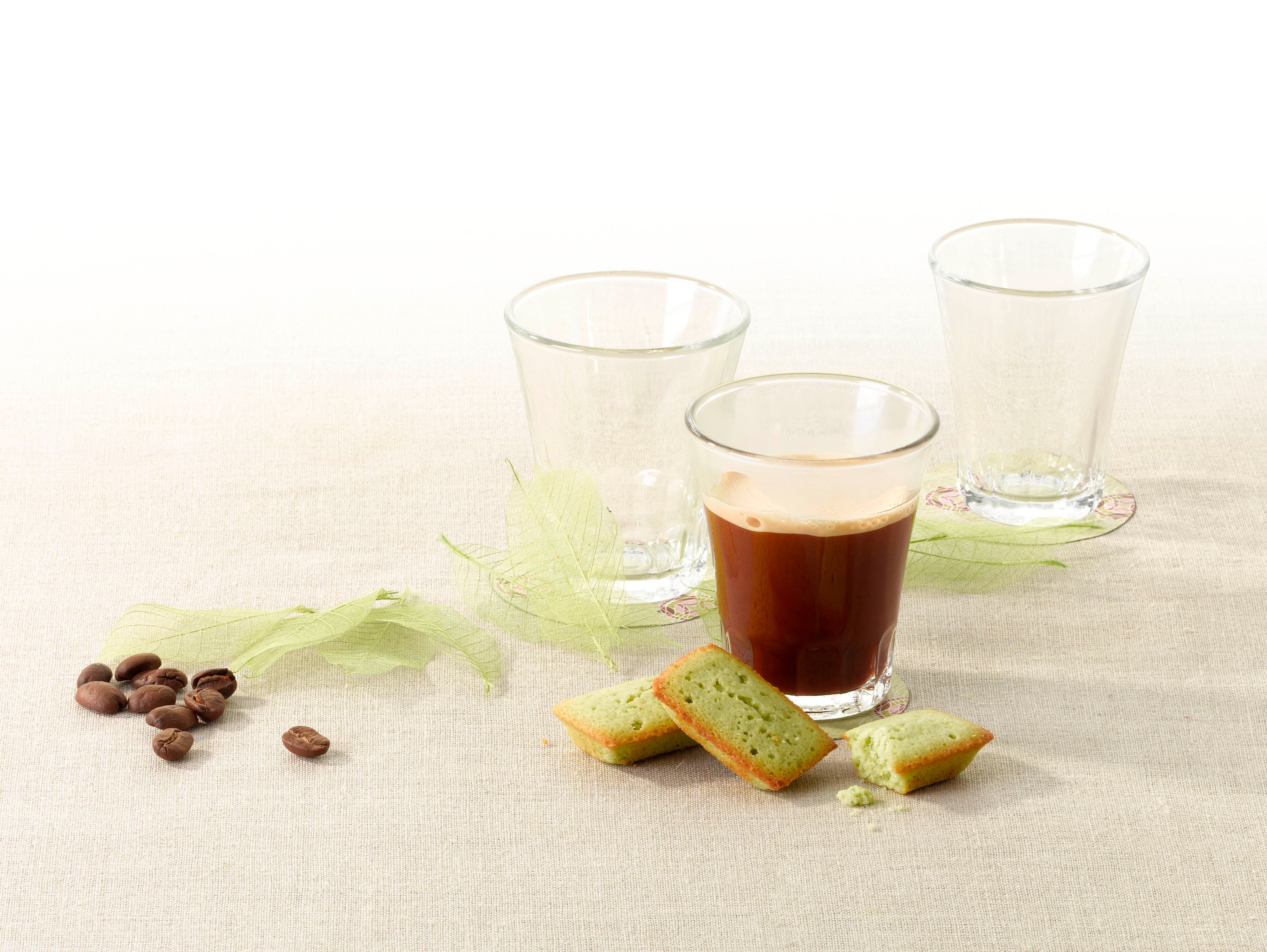 AMALFI - Tasse en verre transparent 17 cl (Lot de 4)