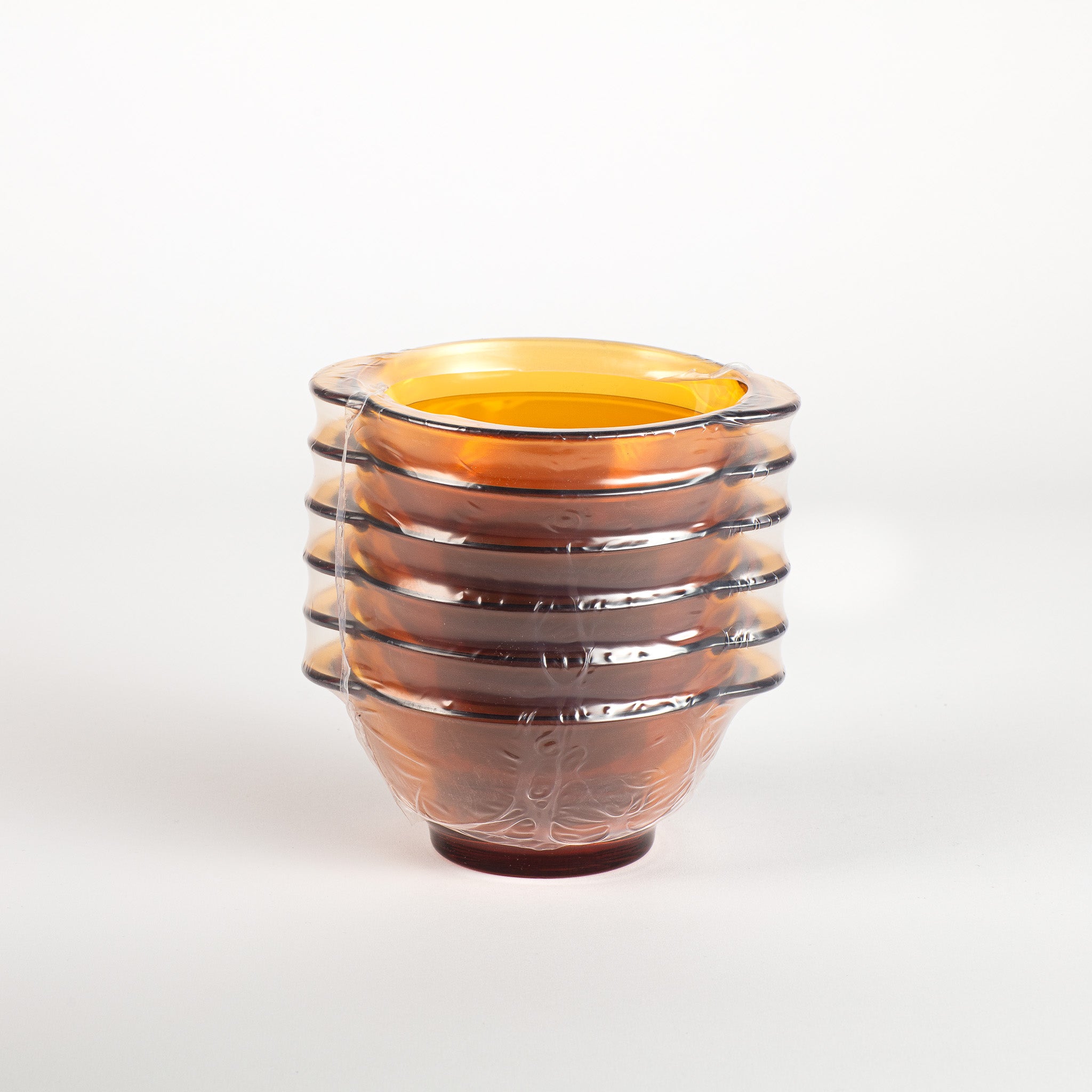 Lys - Bol de cristal vermeil con orejas 51cl (Lote de 6)