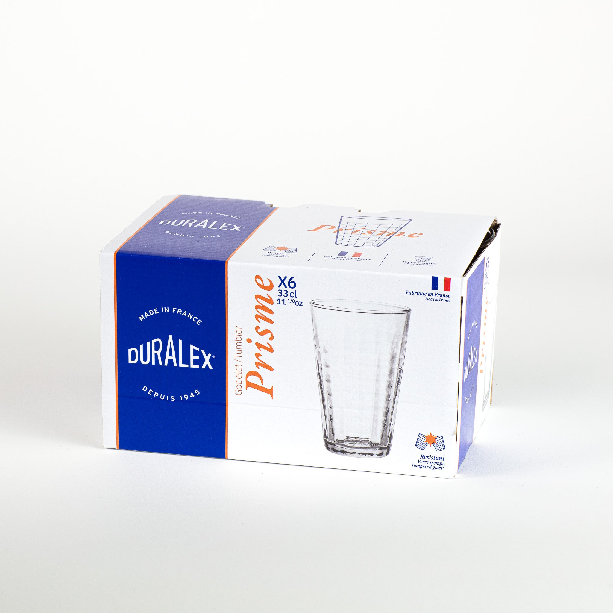 Prisme - Verre Transparent 33cl  (Lot de 6)