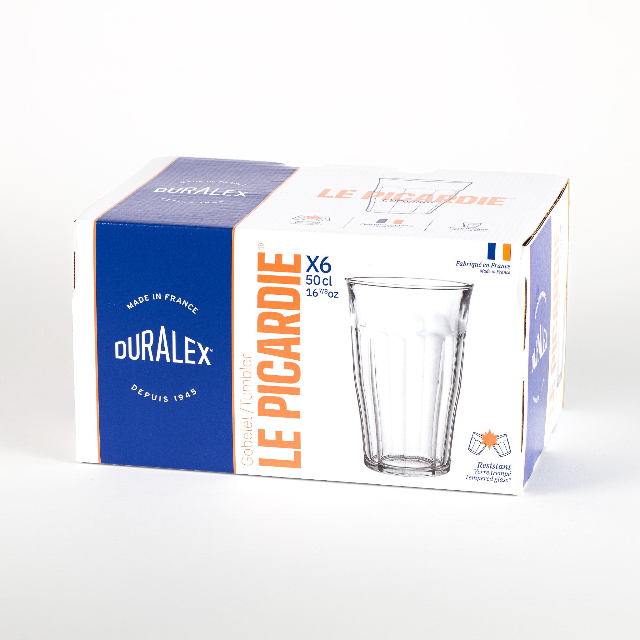 Le Picardie - Verre à eau - Transparent 50cl (Lot de 6)