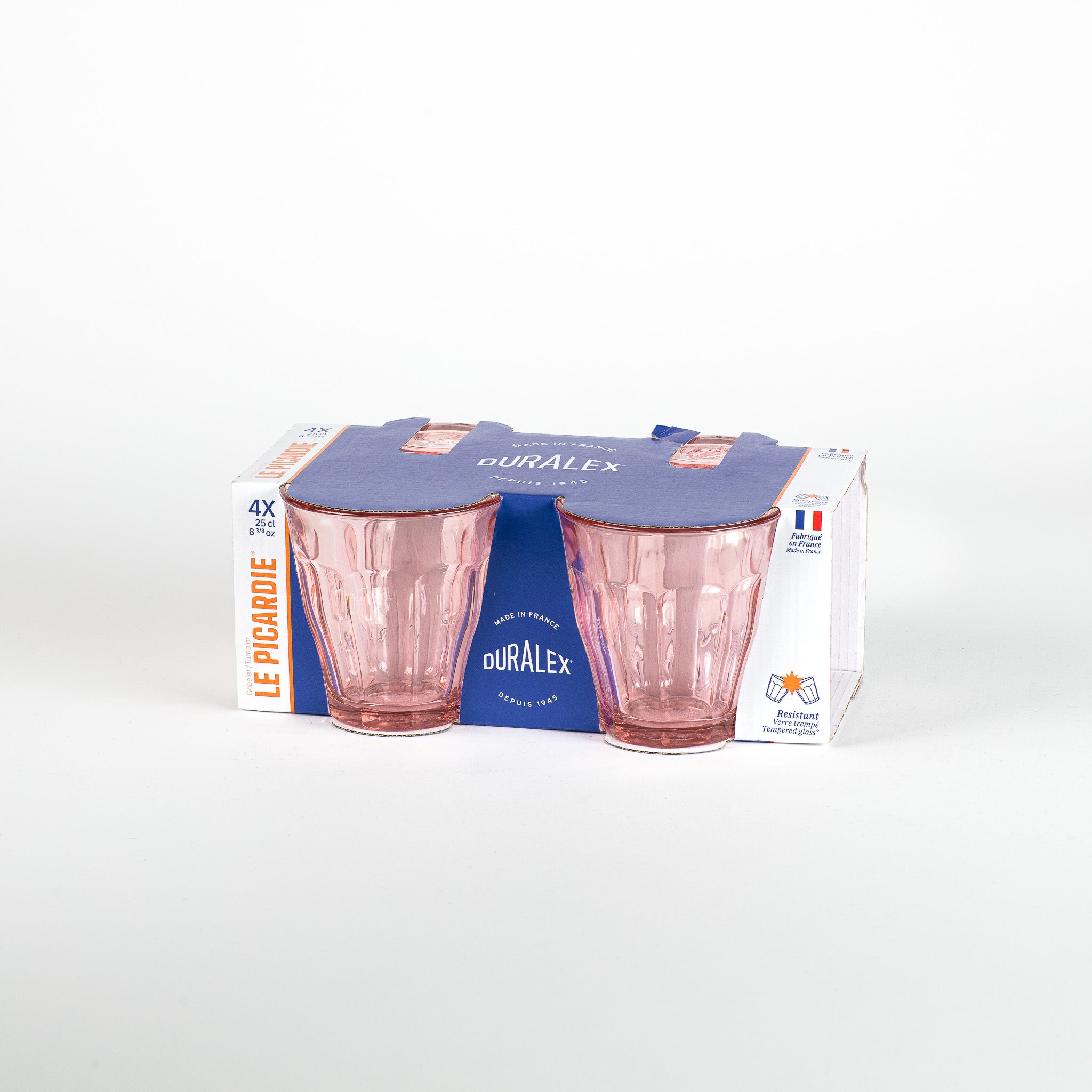 Le Picardie - Verre à eau - Rose 25cl (Lot de 4)