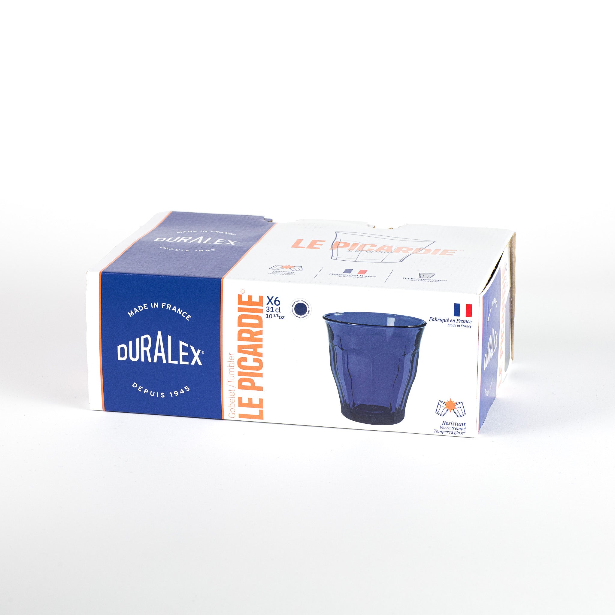 Le Picardie - Verre à eau - Saphir - 31cl (Lot de 6)