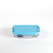 Freshbox - Lata rectangular con tapa azul 80cl