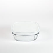 Freshbox - Caja cuadrada con tapa blanca 1,15L