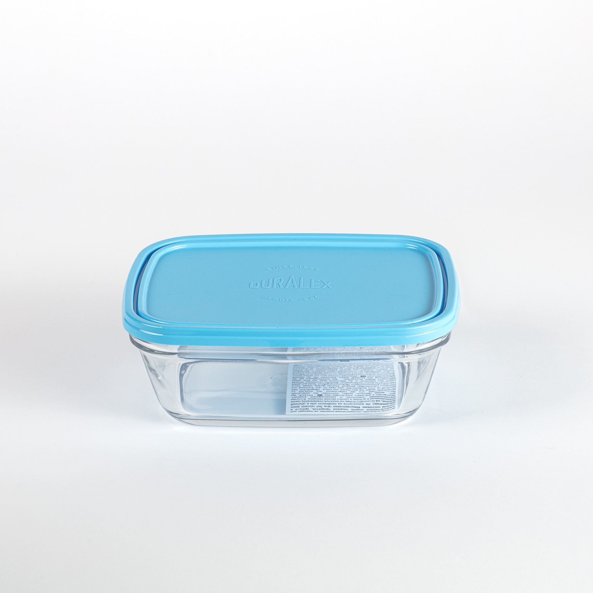 Freshbox - Boite de conservation rectangulaire couvercle bleu 1,65L