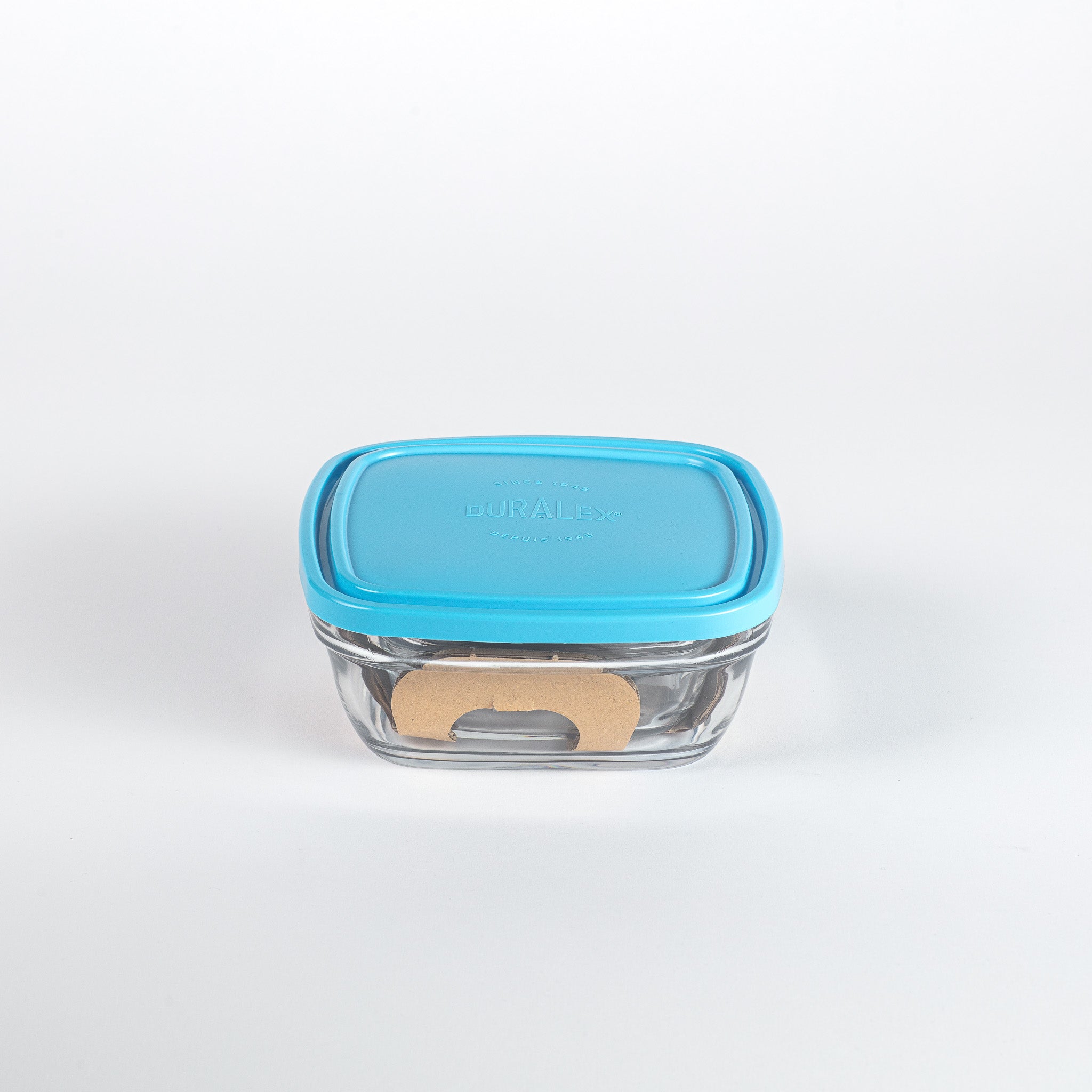 Freshbox - Boite de conservation carrée couvercle bleu 1,15L