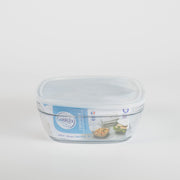 Freshbox - Lata cuadrada con tapa blanca 3,1L