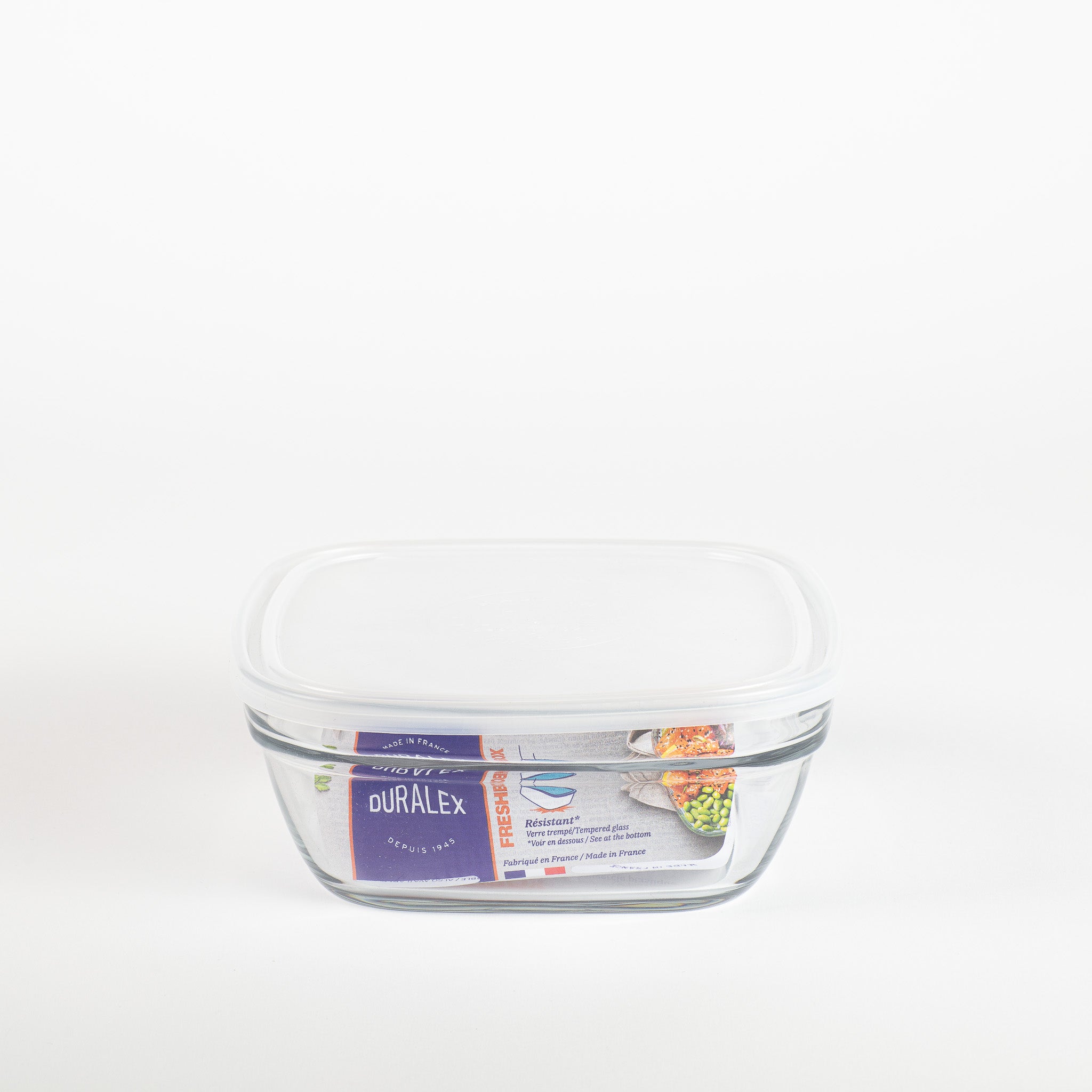 Freshbox - Boite de conservation carrée couvercle blanc 61cl