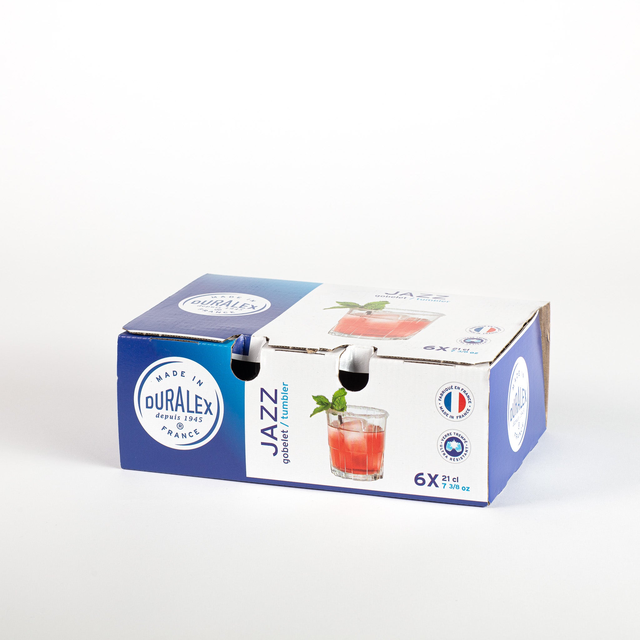 Jazz - Vaso bajo transparente 21cl (Lote de 6)