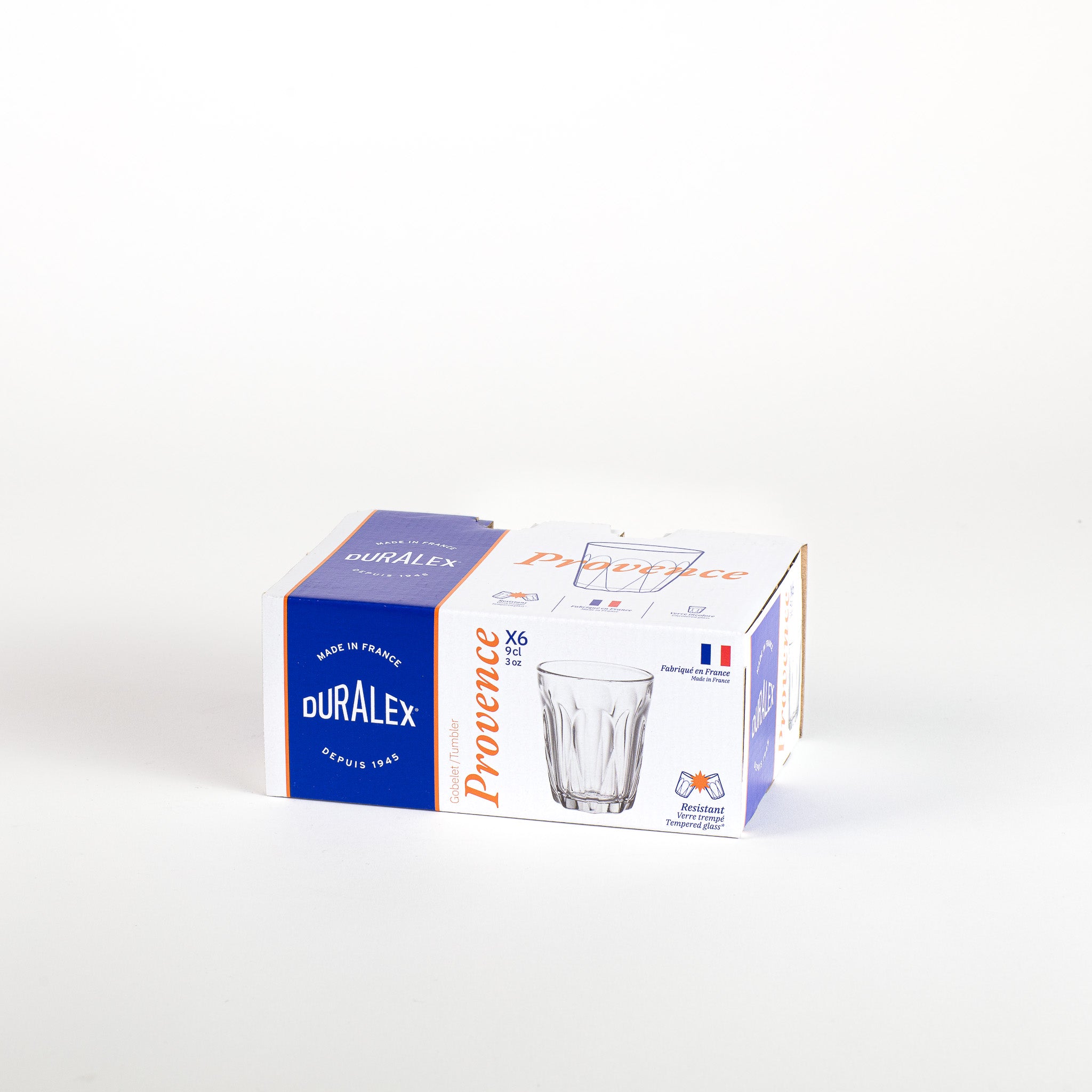 Provence - Verre transparent 9cl (Lot de 6)