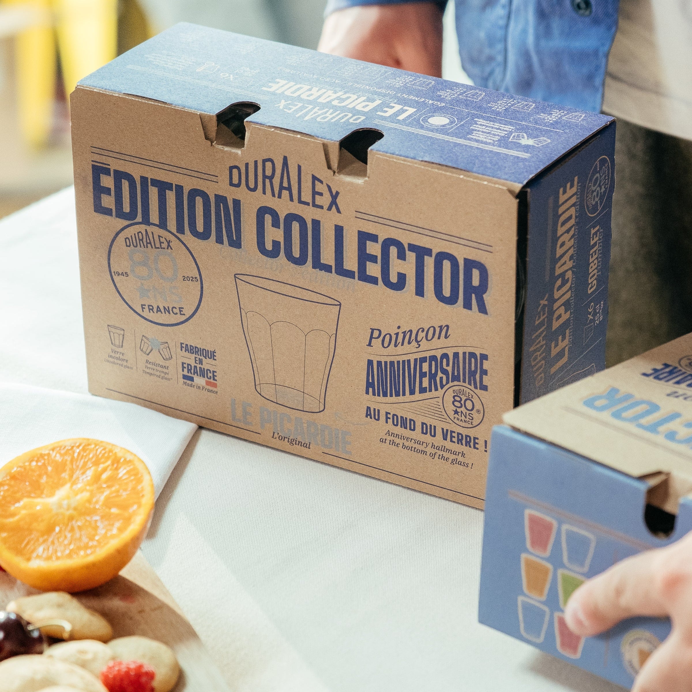 Le Picardie - Vaso transparente 25cl - 80 años (Lote de 6)