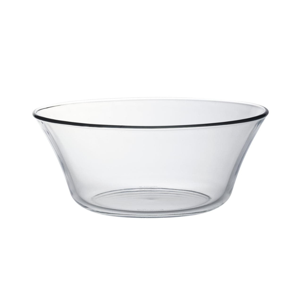 Lys - Saladier en verre transparent de Table 23 cm