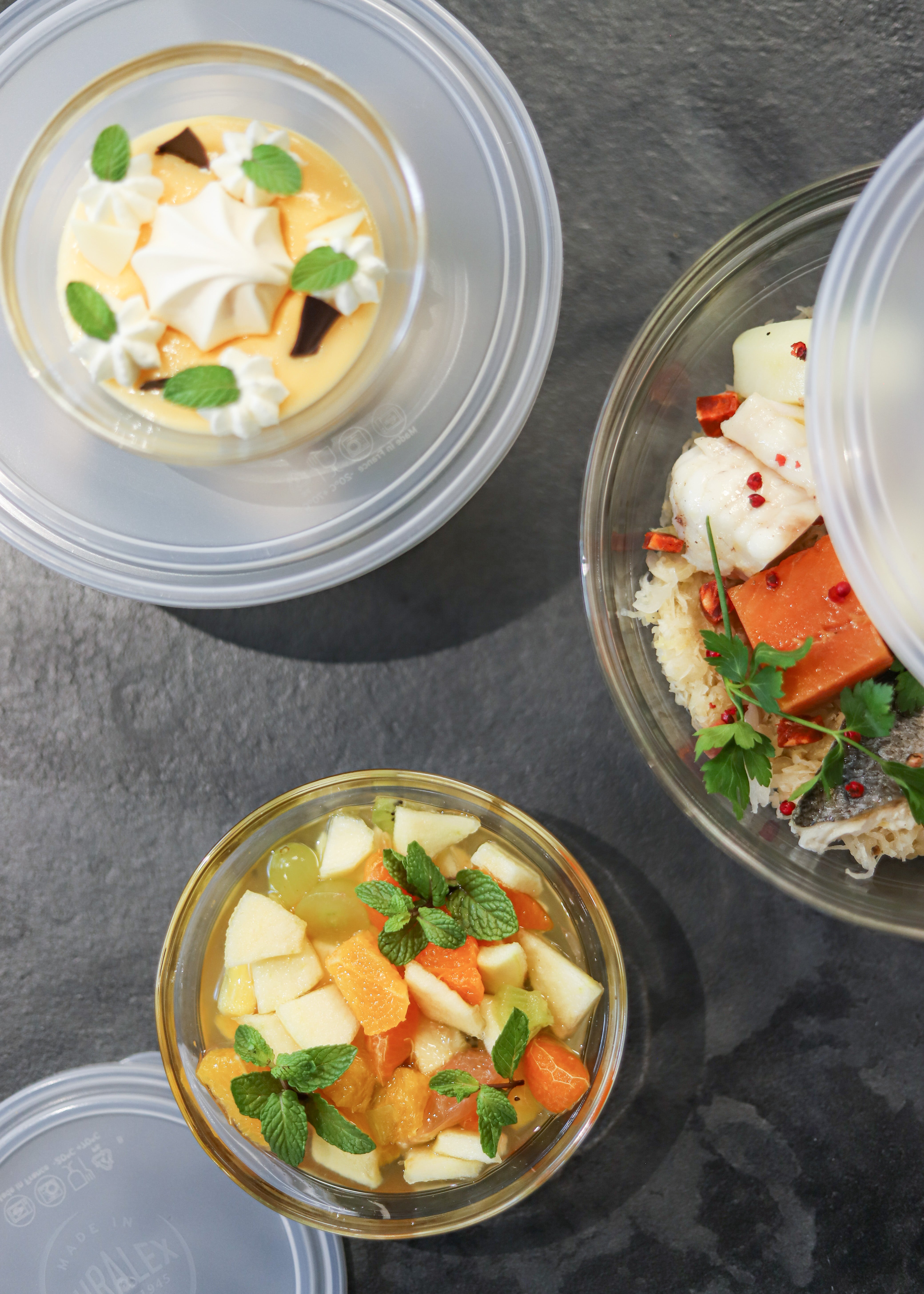 Freshbox - Juego de 3 cajas redondas de almacenamiento multitamaño