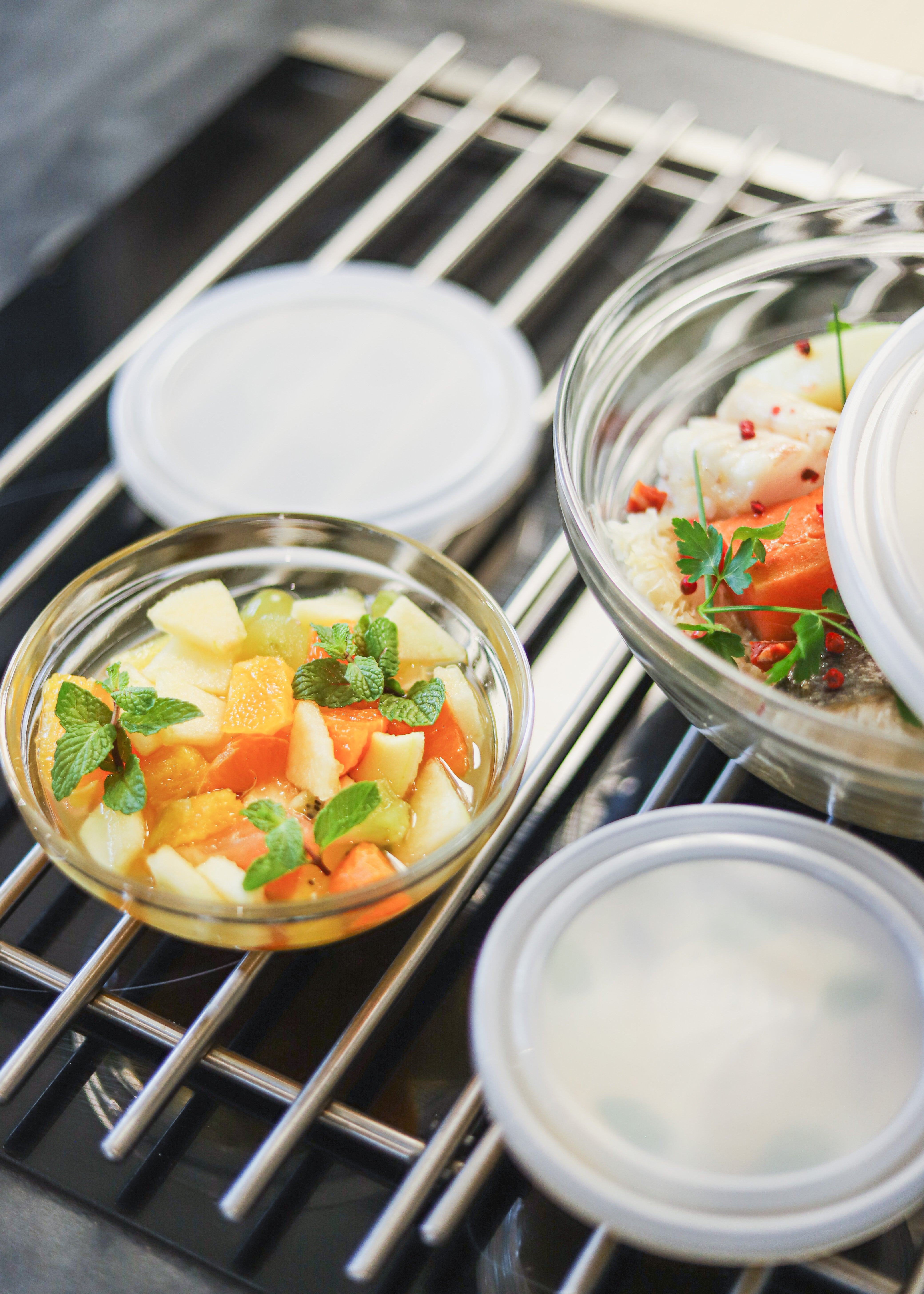 Freshbox - Lata redonda con tapa blanca 97cl