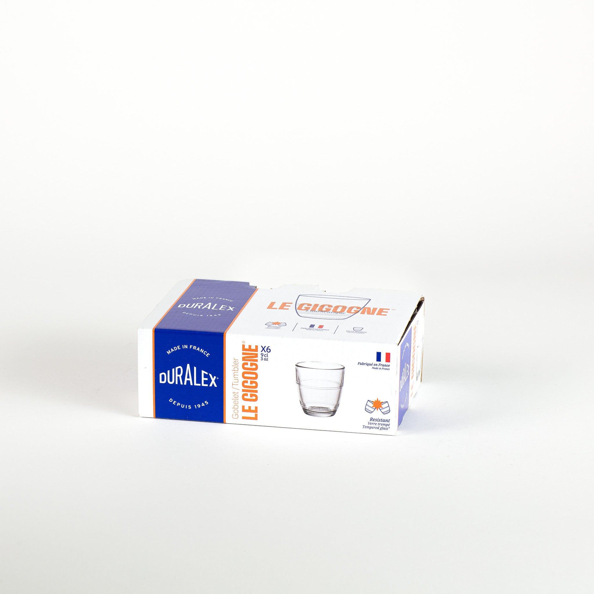 Le Gigogne - verre transparent 9cl (Lot de 6)