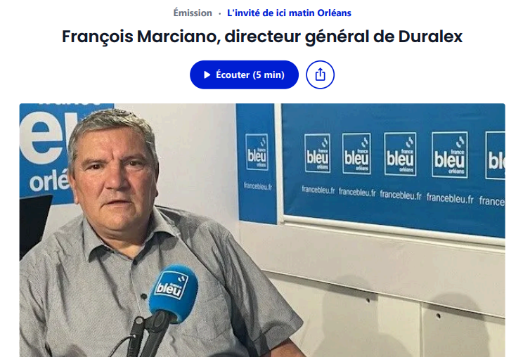 Interview du directeur de Duralex chez France bleu