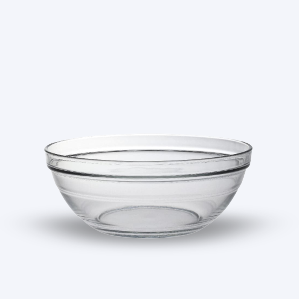Le Gigogne – Empilable Salatschüssel aus transparentem Glas, 2,4 l – 2 – Duralex® Boutique