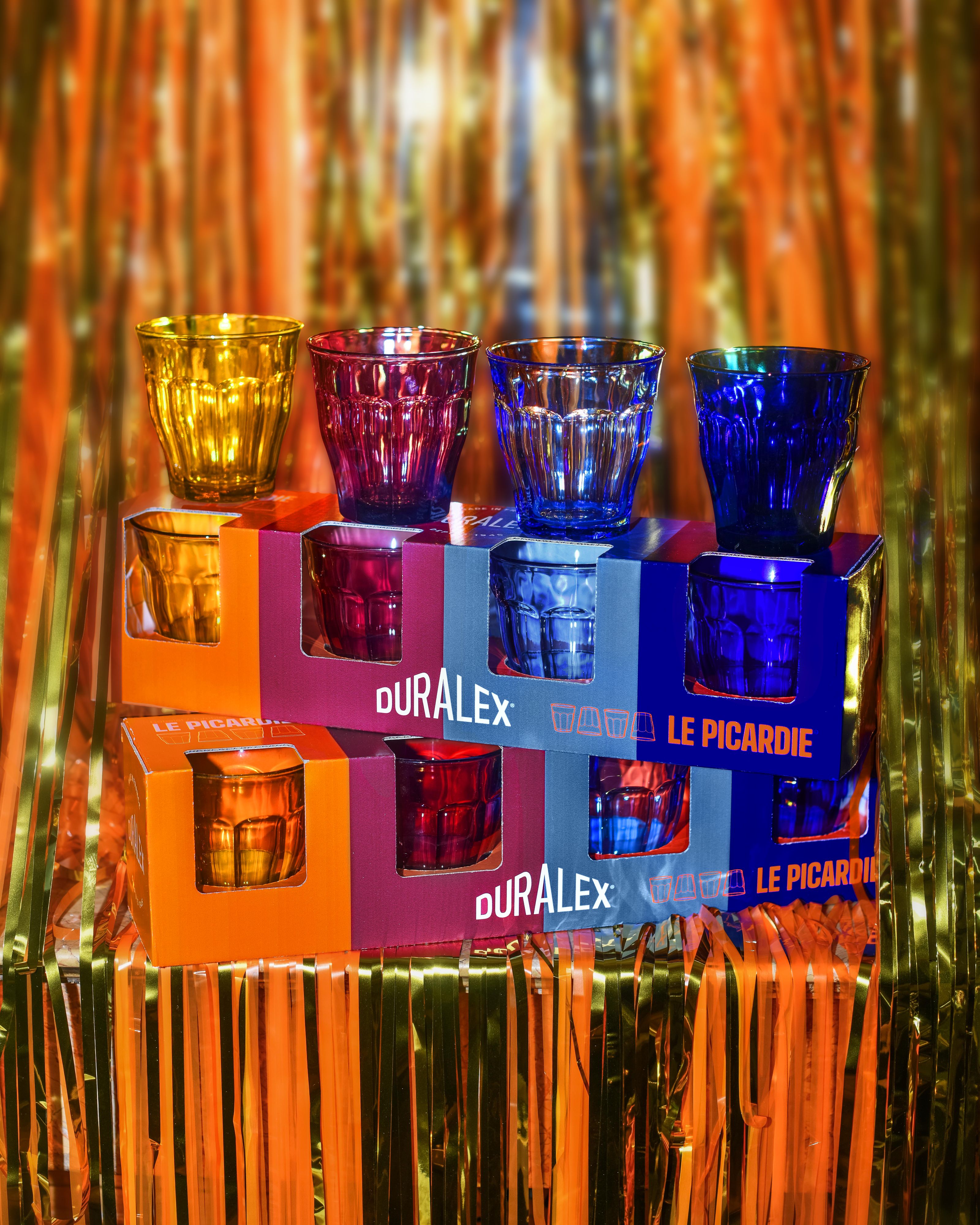 Coffret cadeau - Verre coloré Picardie 25cl x4