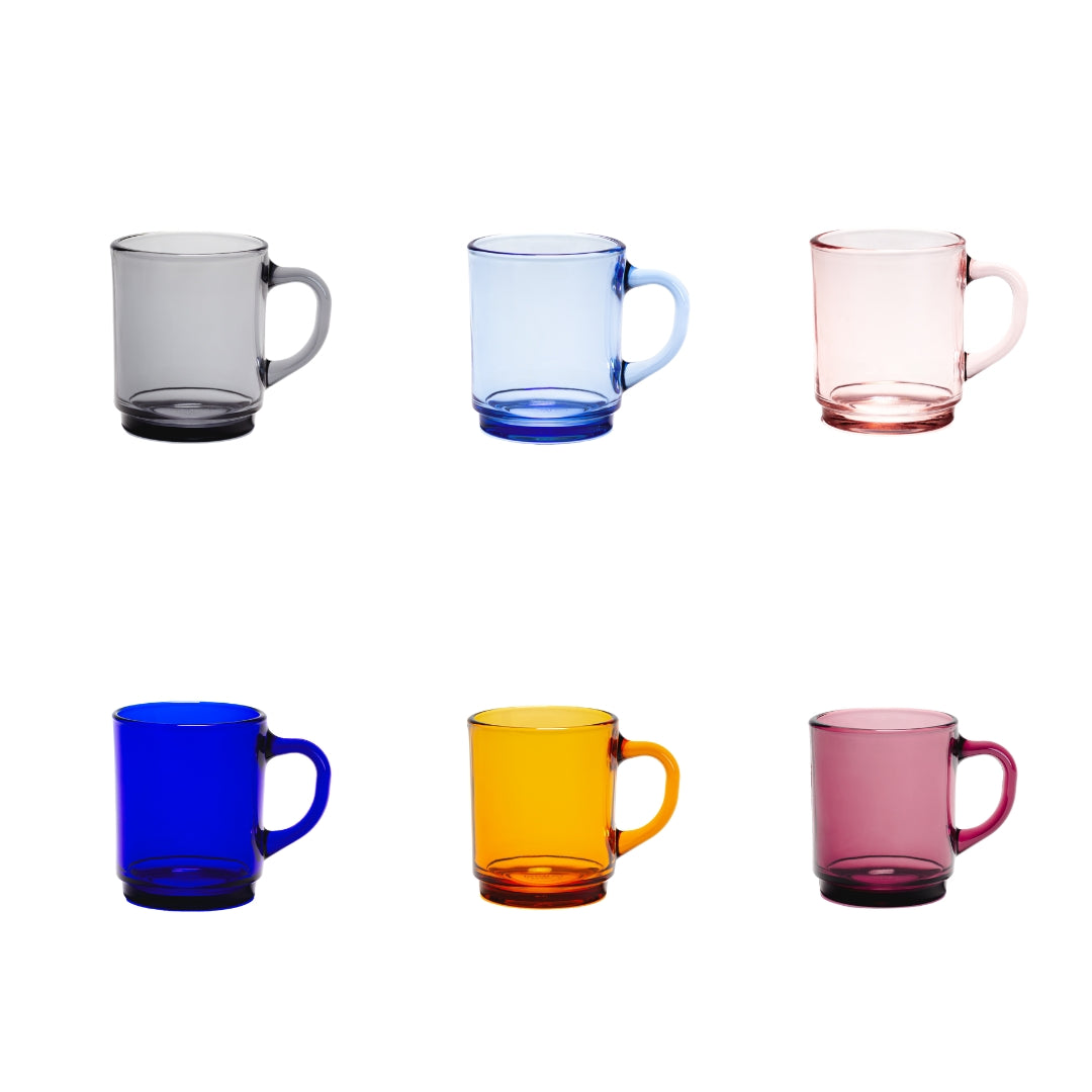 5 Sous-tasses à Café Duralex Jaune Vintage - Quelques Rayures D'usage