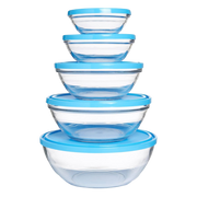 Freshbox - 5 cajas redondas de almacenamiento de varios tamaños