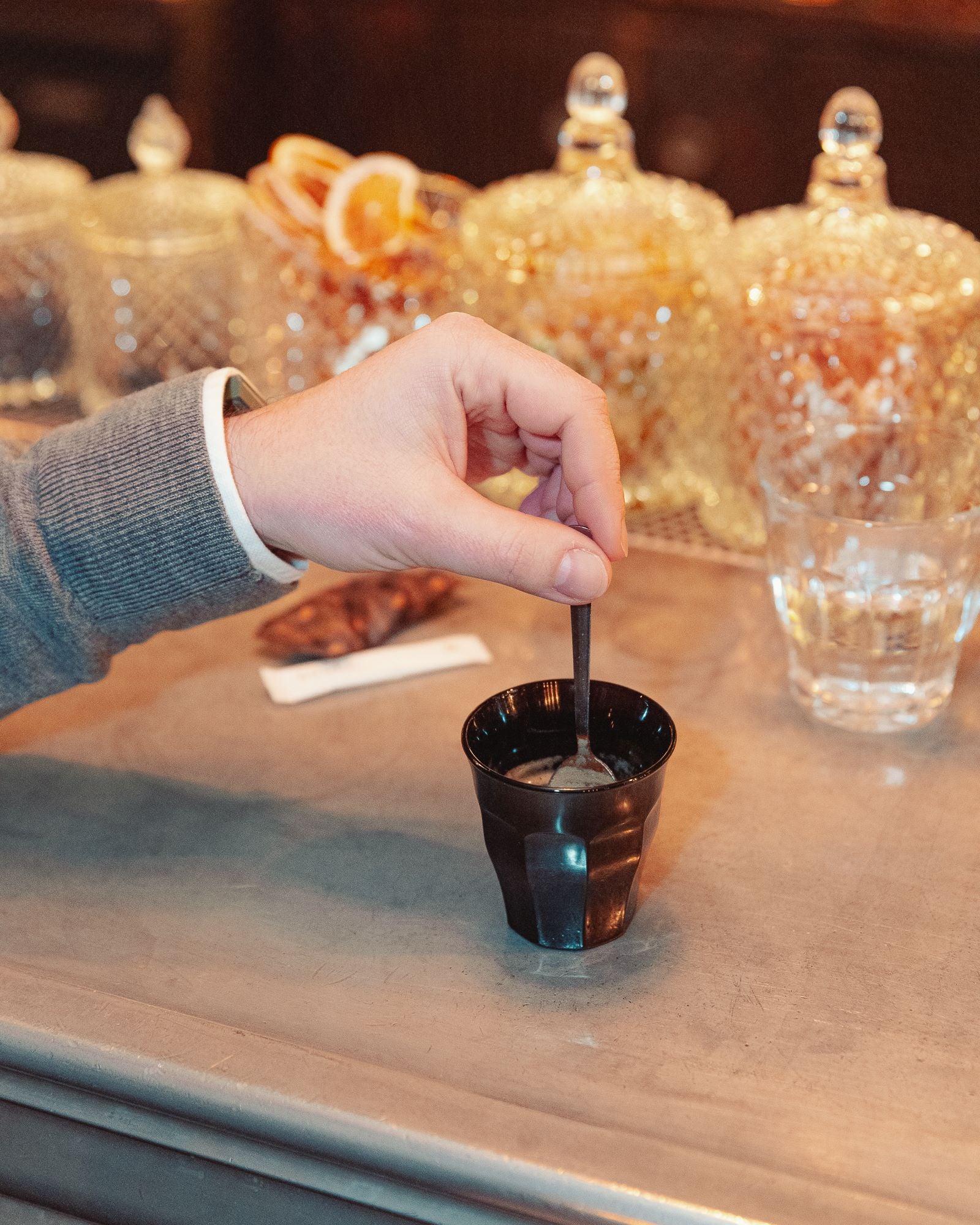 Le Picardie® Negro Brillante - Vaso 9cl - (Lote de 6)