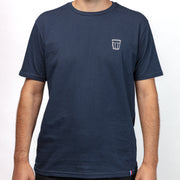 Camiseta azul - Serigrafía Picardía blanca - Talla XL