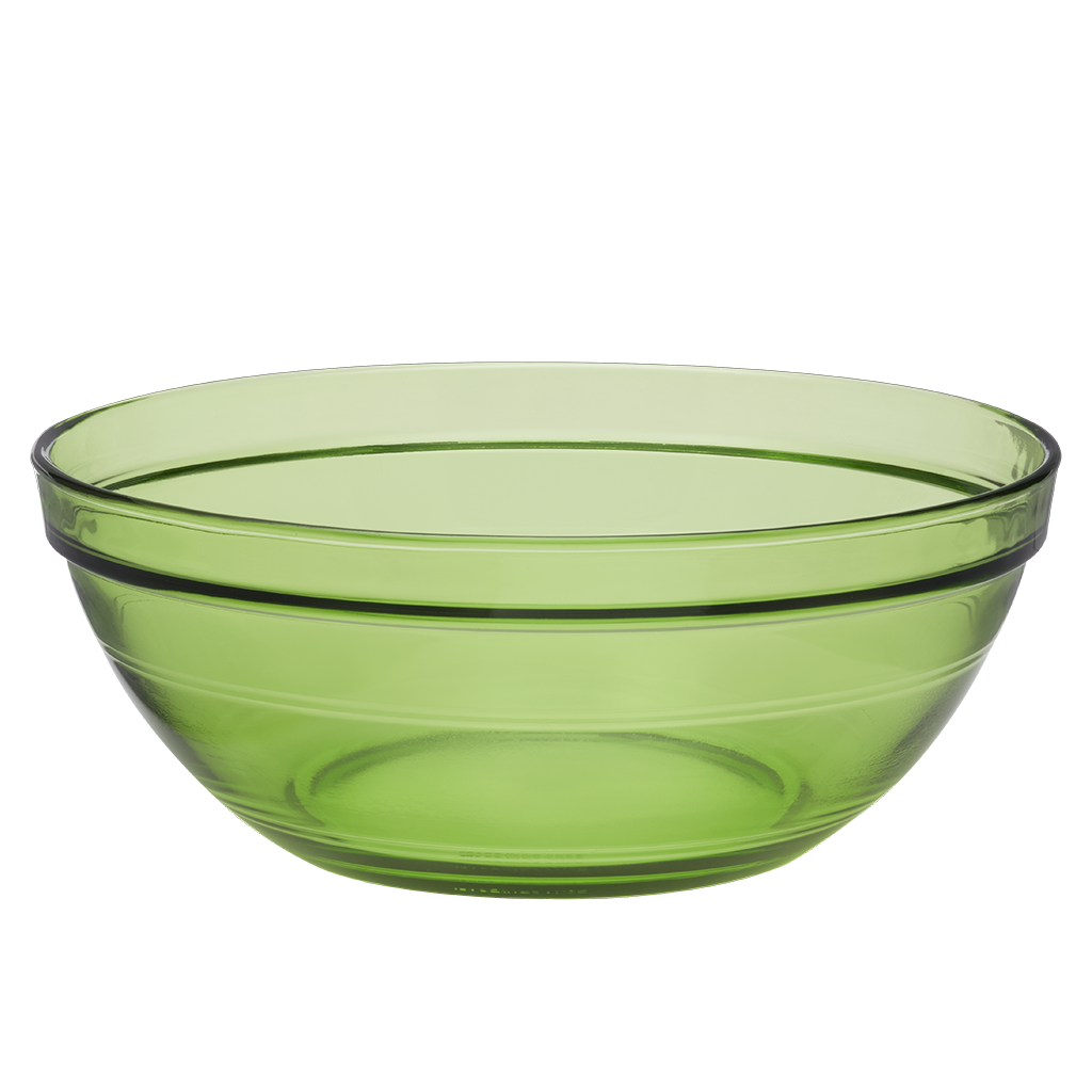 Le Gigogne - Saladier en verre Empilable 1,59L - 20,5cm Vert