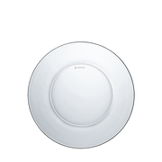 Lys - Plato de postre de cristal transparente x6 - 19cm