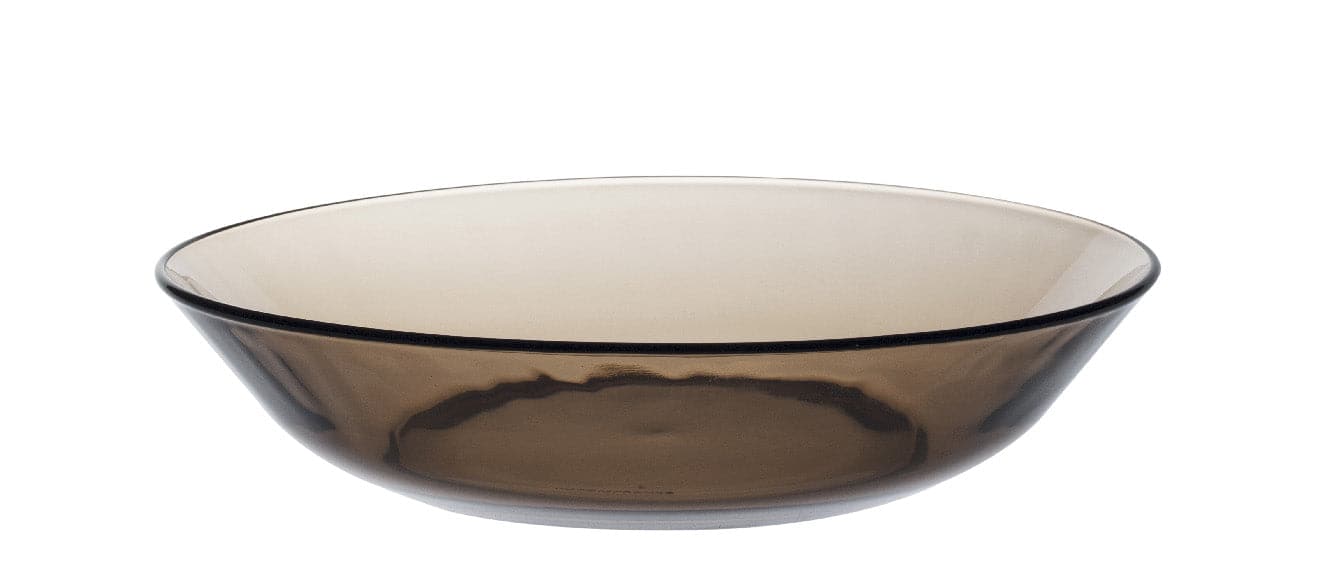Duralex Lys - Assiette creuse en verre coloré sépia 21cm