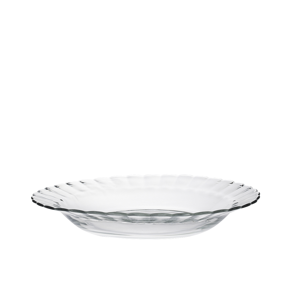 Picardie - Assiettes creuses transparentes x6 - 23cm