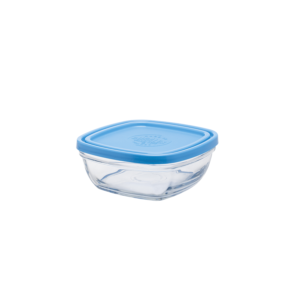 Freshbox - Lata cuadrada con tapa azul 61cl