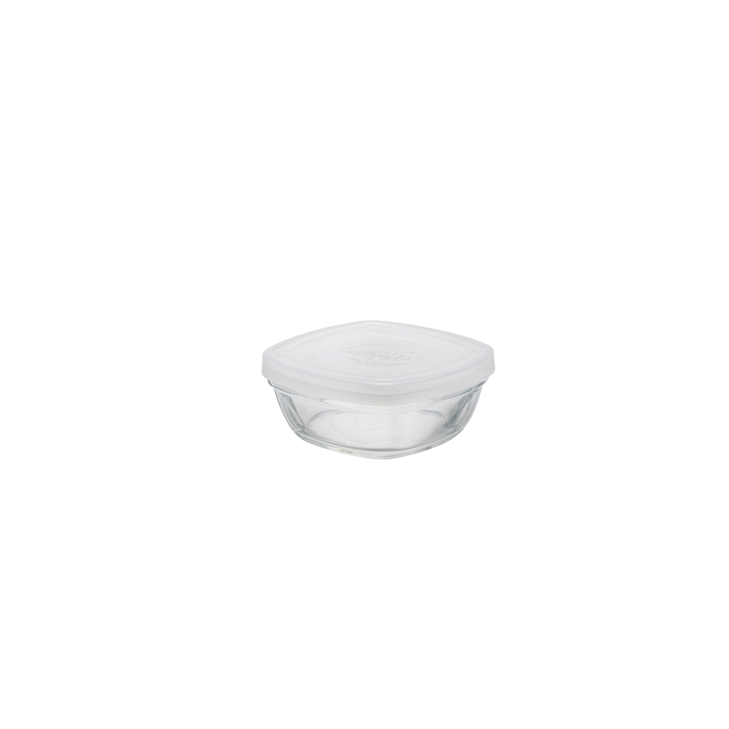 Freshbox - Boite de conservation carrée couvercle blanc 15cl