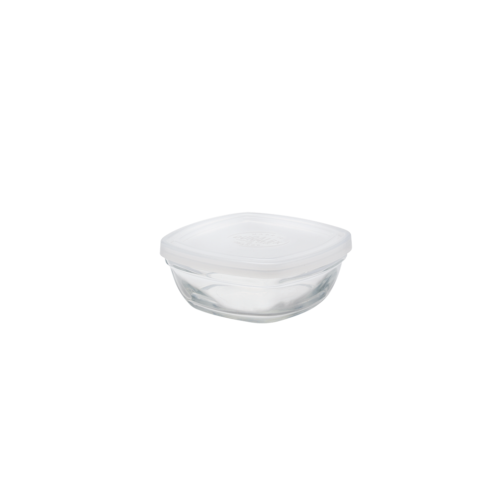 Freshbox - Boite de conservation carrée couvercle blanc 30cl