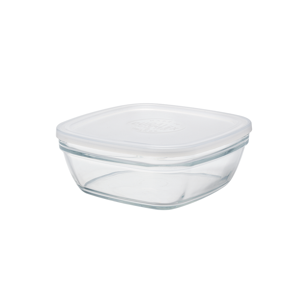 Freshbox - Caja cuadrada con tapa blanca 2L