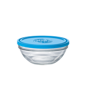 Freshbox - Boite de conservation ronde couvercle bleu 97cl