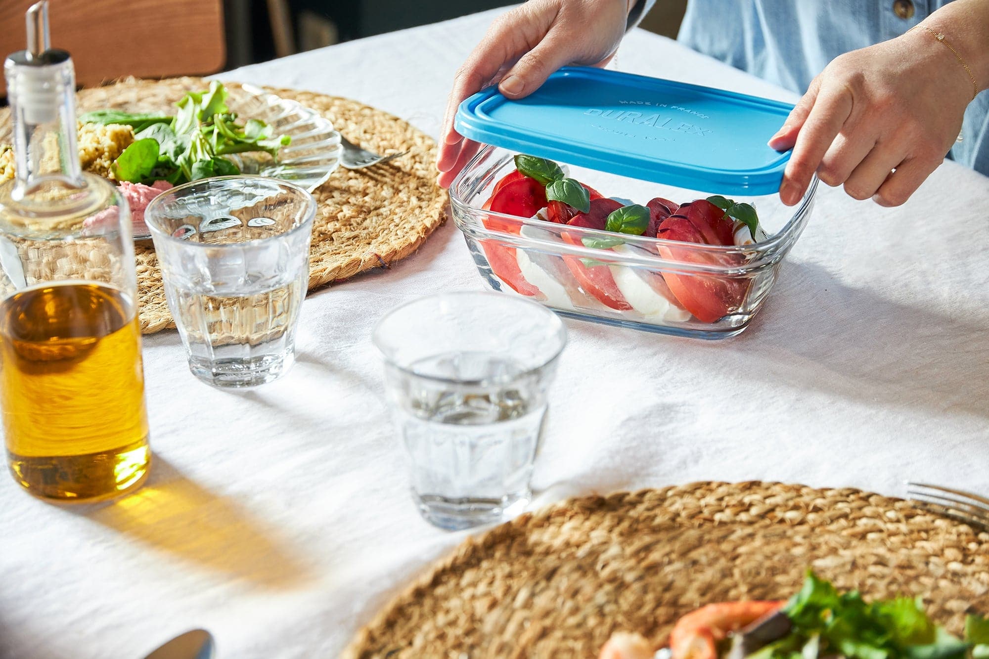 Freshbox - Juego de 3 cajas cuadradas de almacenamiento multitamaño