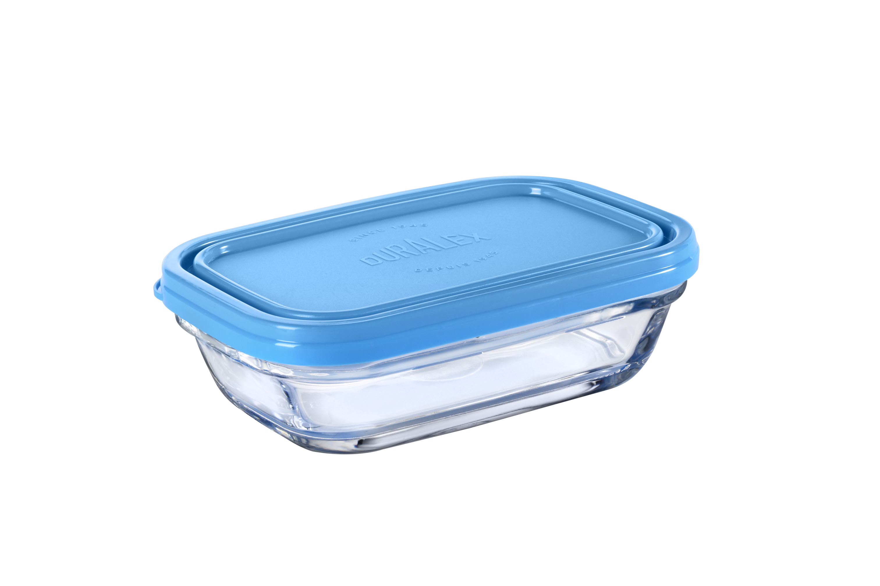 Freshbox - Lata rectangular con tapa azul 39cl