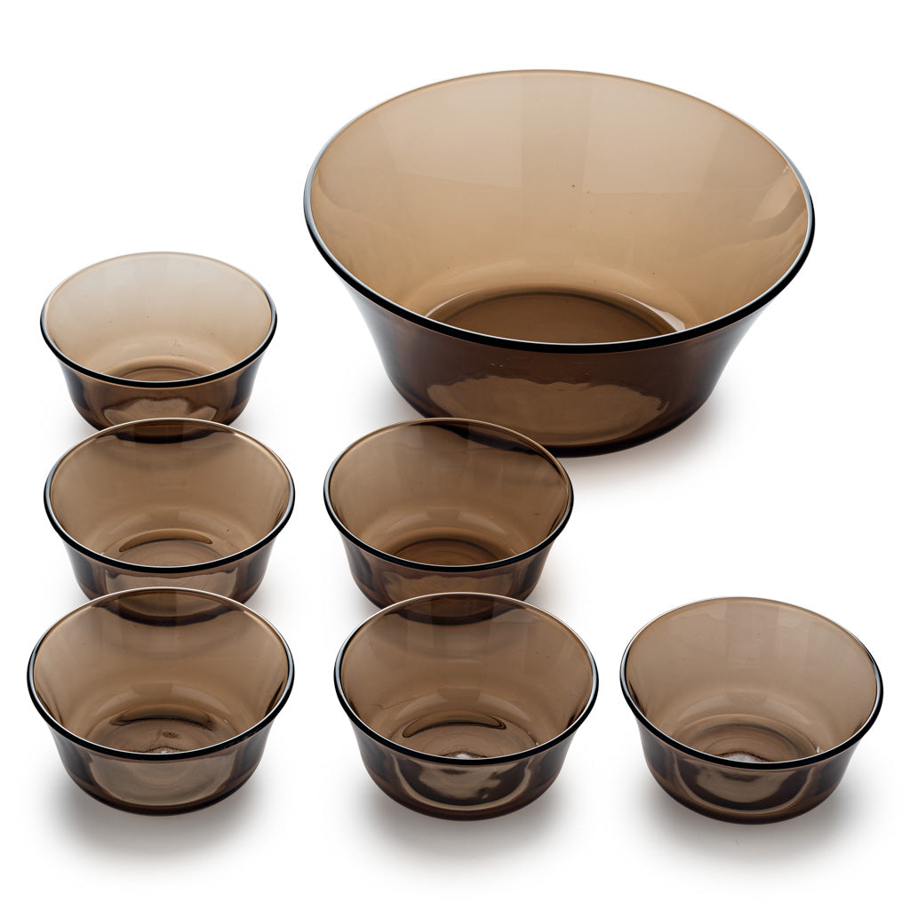 Lys - Saladier (2.2L) et petites coupelles de service (25cl) / Sepia