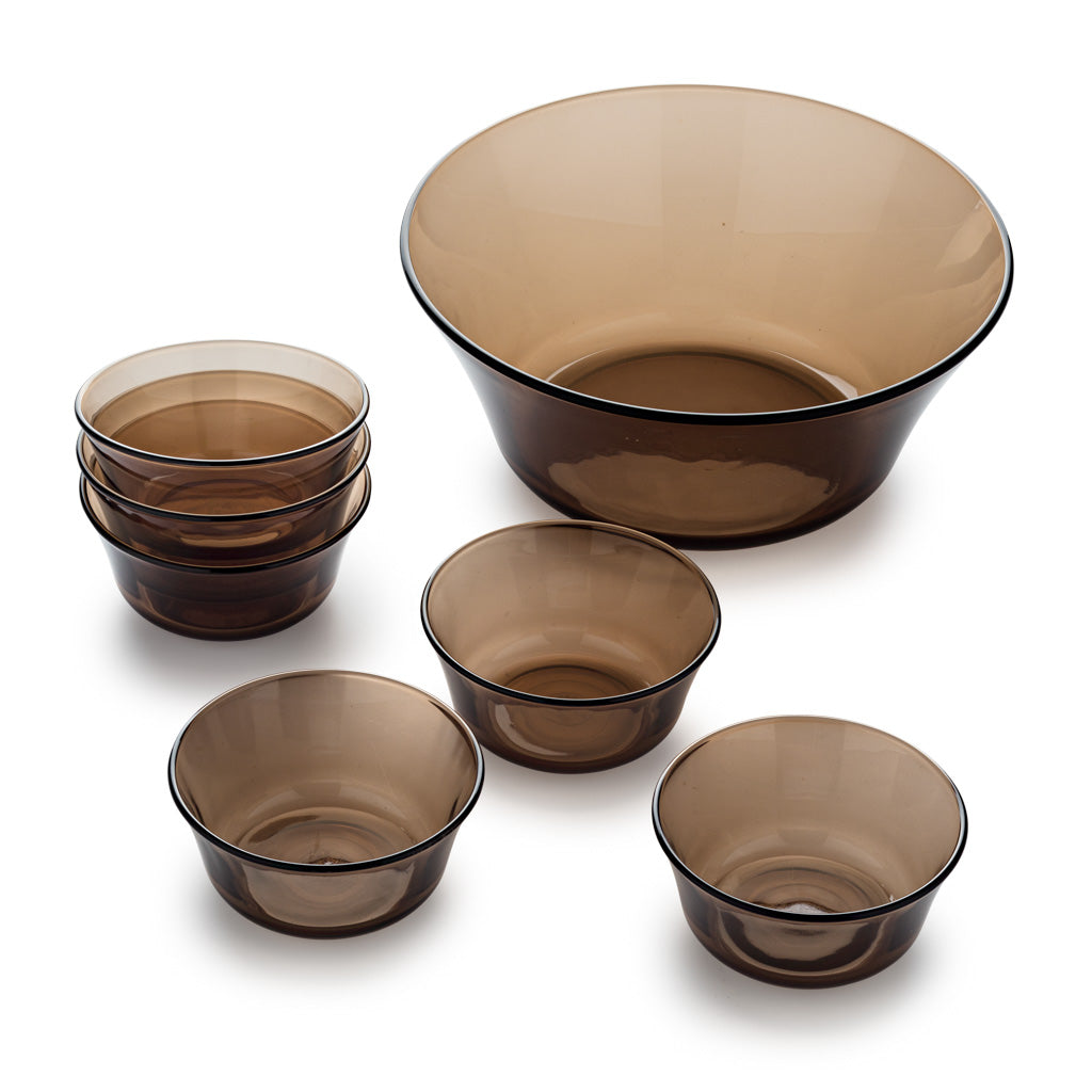 Lys - Saladier (2.2L) et petites coupelles de service (25cl) / Sepia