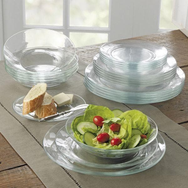 Duralex Lys - Assiette creuse en verre transparent 23cm