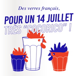 Célébrons le 14 juillet avec des verres français !