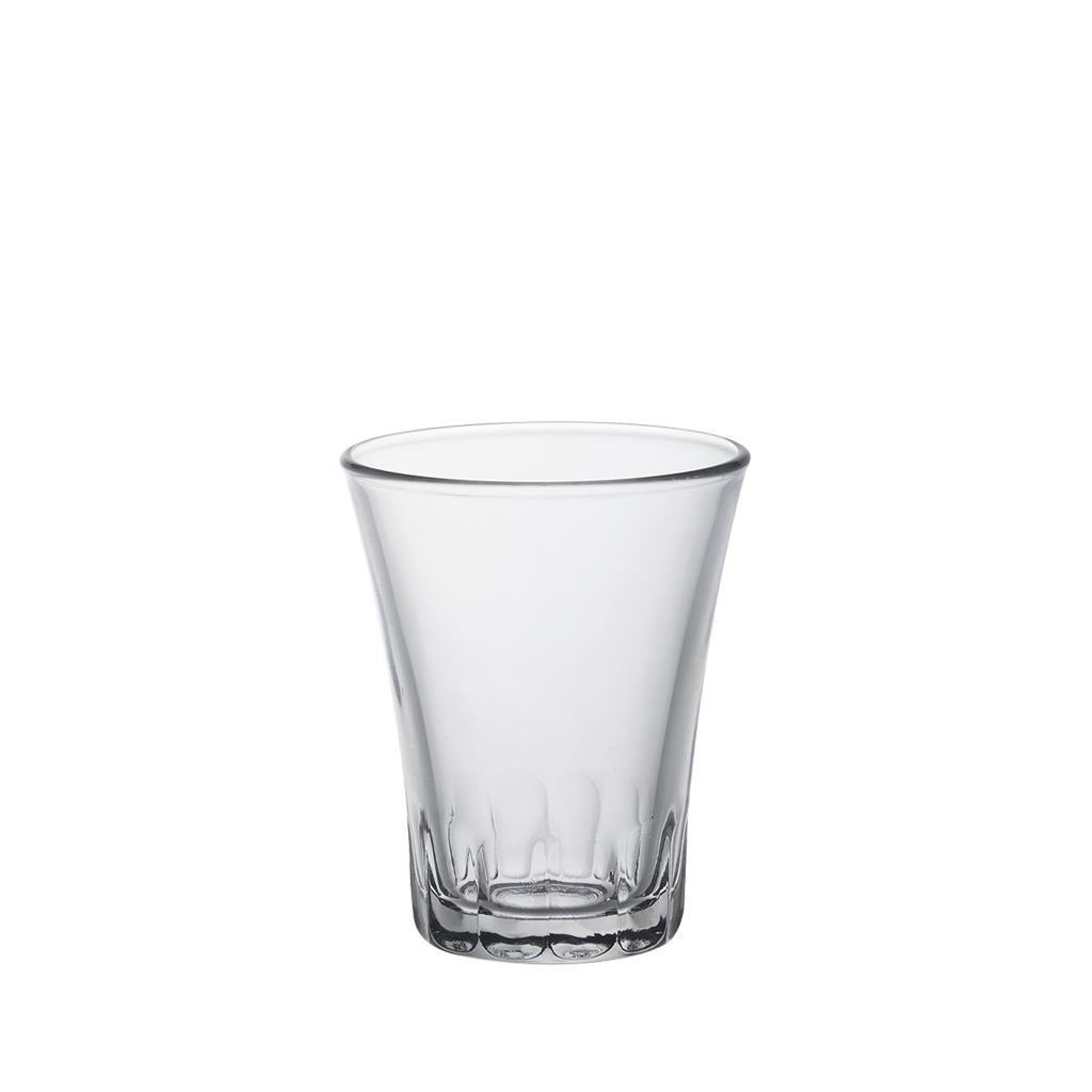 AMALFI - Tasse en verre transparent 7 cl (Lot de 4)