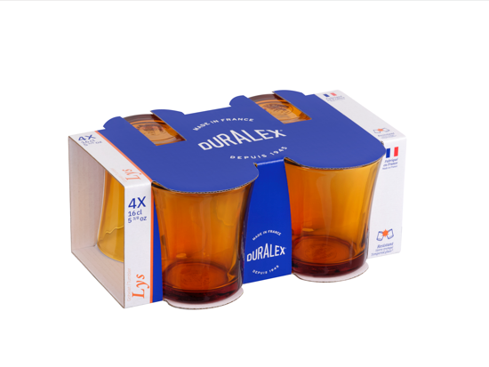 Lys - Verre Vermeil 16cl (Lot de 4)