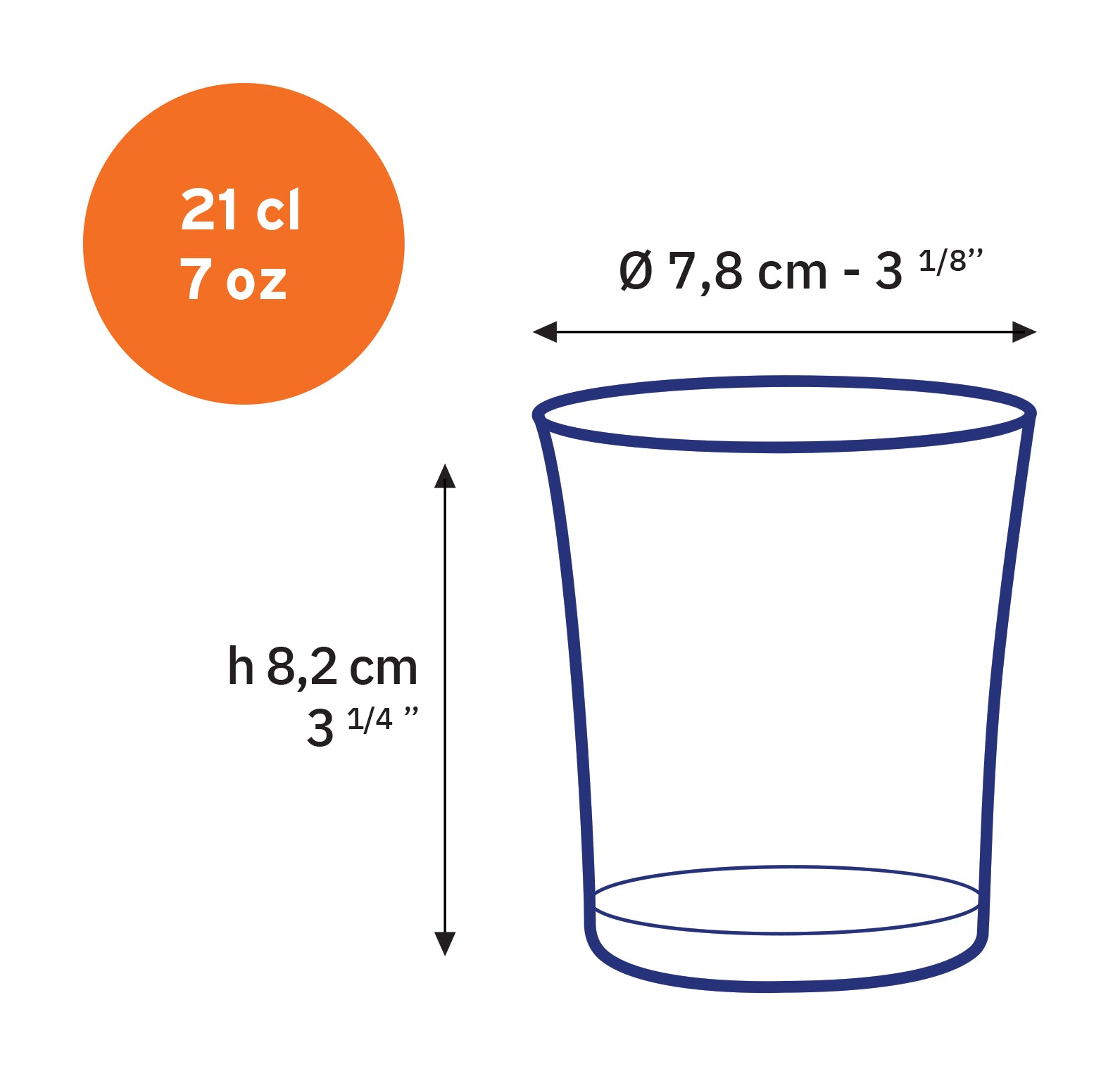 Lys - Verre Saphir 21 cl (Lot de 6)