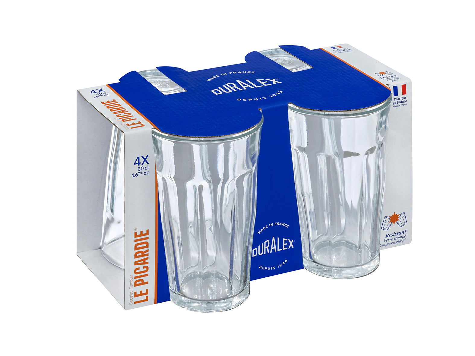 Le Picardie - Bicchiere da acqua - Trasparente 50 cl (confezione da 6)